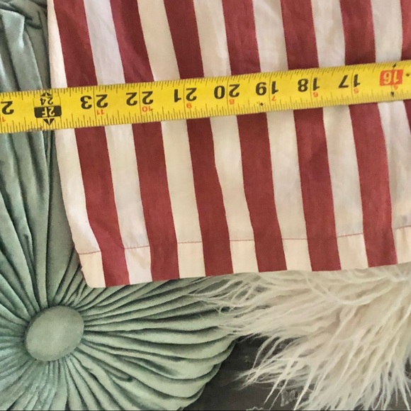 VERO MODA | XL | Masala Delta Button Red Striped Dress 100% Organic Cotton NWT - Picture 7 of 14